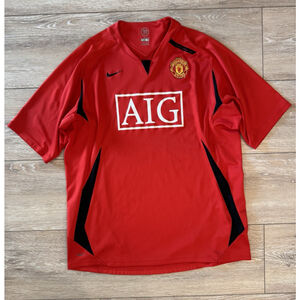 Manchester United 2007/08 Nike Home Jersey — Size XL